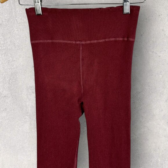 NWT By Anthropologie Everyday Seamless Leggings Womens Size Small High Rise Wine - Picture 6 of 11